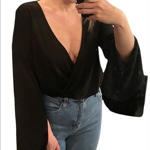 BP from Nordstrom Deep V Neck Blouse